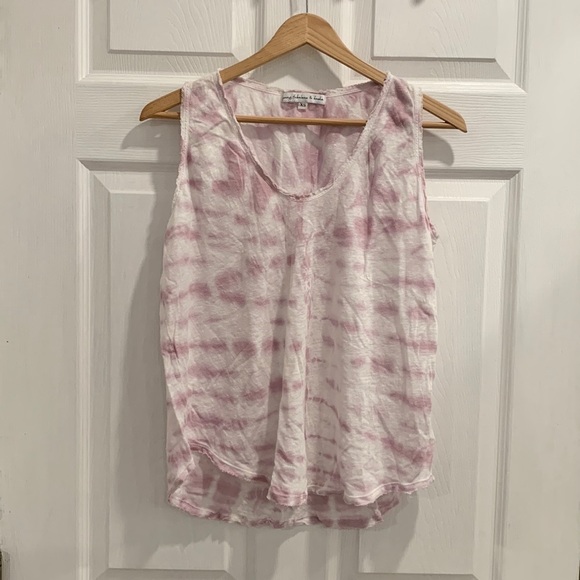 Young Fabulous & Broke Linen YFB Purple Tie Dye Tank Top - Picture 2 of 14